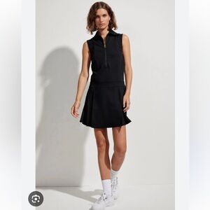 Varley Wilde Black Mini Dress